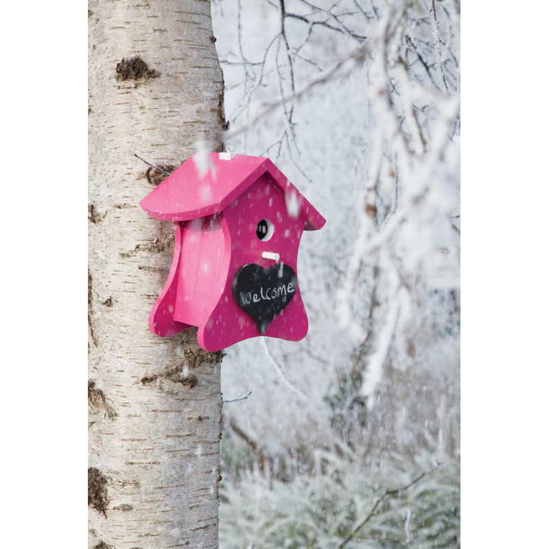 Bird Home Nestkast Krijt Roze (4)